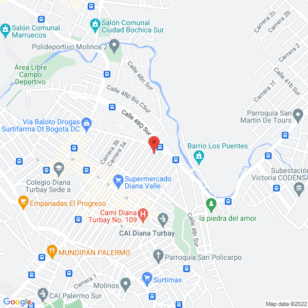 Mapa de Jardin Infantil Oruguitas Creativas