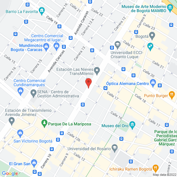 Mapa de Peritos Especializados Jurídicas Legal Leal S.A.S.