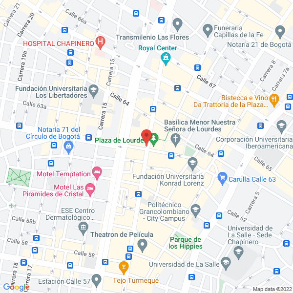 Mapa de Centro De Servicio Empresarial