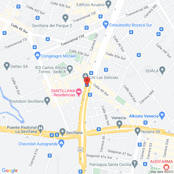 Mapa de Centro Dental San Andrés
