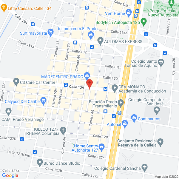 Mapa de Cooperativa Multiactiva De Empleados