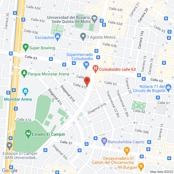 Mapa de Corporación Abre