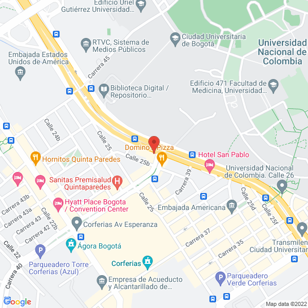 Mapa de Corporación Edificio Autopista El Dorado