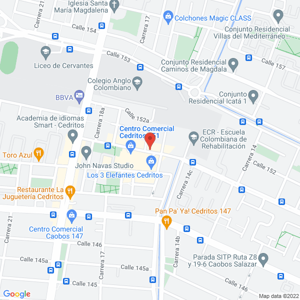 Mapa de Corporación Joli Belle S.A.S.