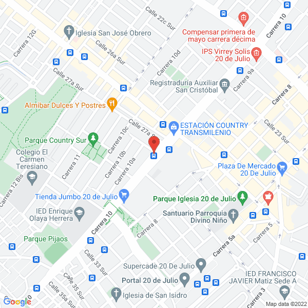 Mapa de Corporación Médica Por Vivir