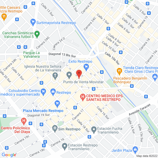 Mapa de Denty Express Clínicas Odontológicas S.A.S.