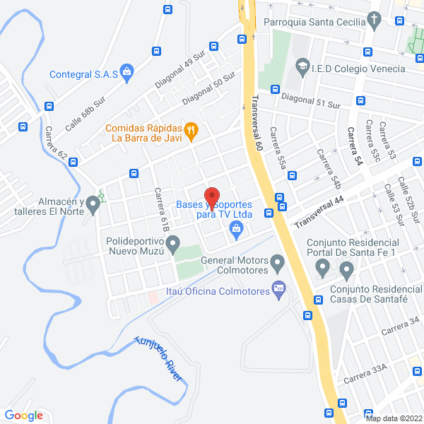 Mapa de Distribuciones Valinter Ltda.