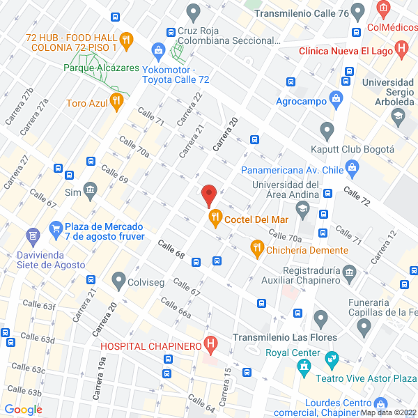 Mapa de Distribuidor El Pollo Travieso
