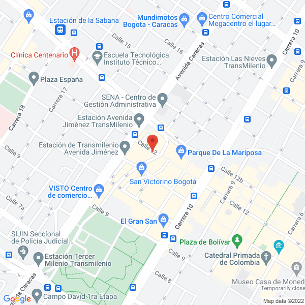 Mapa de Distribuidora R.C.A