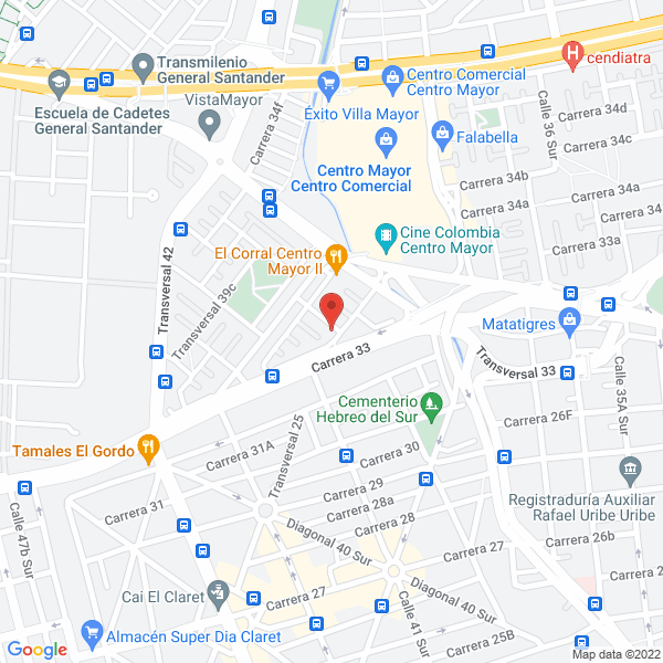 Mapa de Droguería Supervivir
