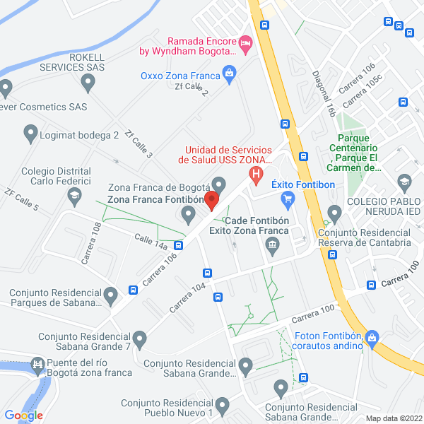 Mapa de Dug Cargo S.A.S.