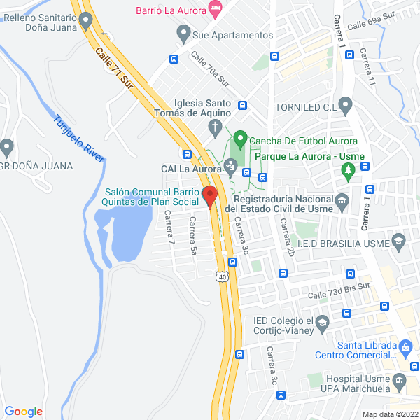 Mapa de Dulceria Mexicana