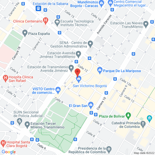 Mapa de Dulces La Colmena Ltda.