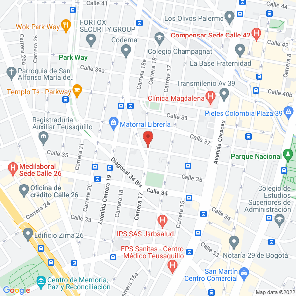 Mapa de Ediciones Aurora
