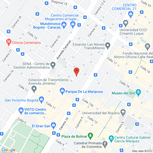 Mapa de Electroiluminaciones J. G. S.A.S.