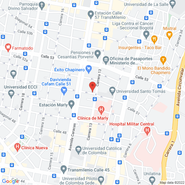 Mapa de Escuela Aeronáutica De Colombia Ltda.
