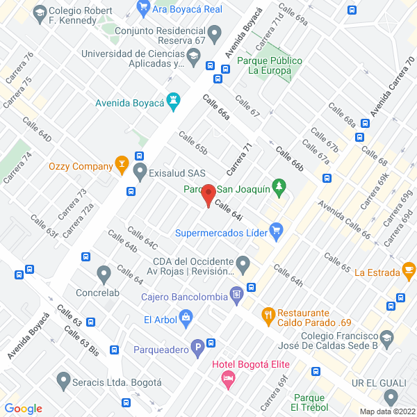 Mapa de Expresos Germán A Redondo