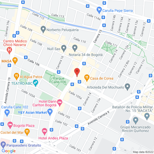 Mapa de Fecoljuegos De Colombia