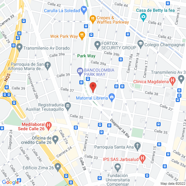 Mapa de Federación Colombiana De Empresarios De Juegos De Azar Feceazar
