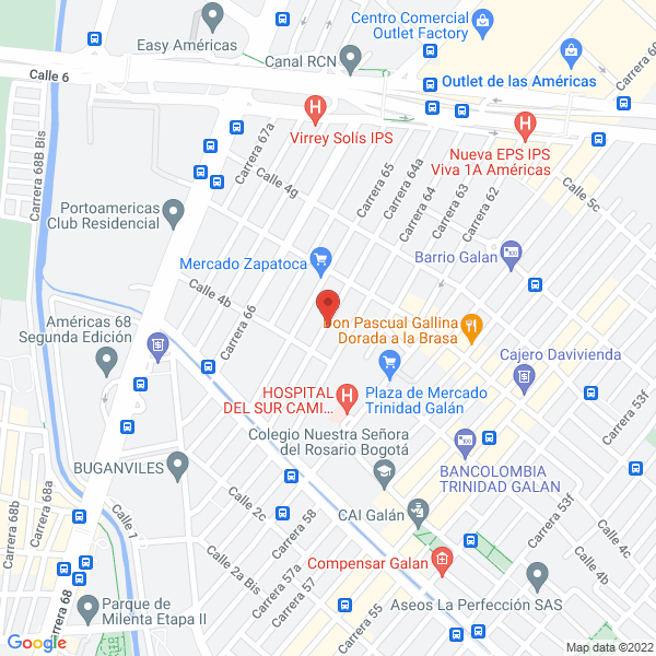 Mapa de C Valenty De Colombia Ltda.