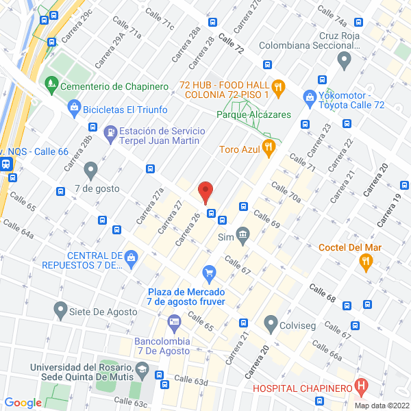 Mapa de C.I Comercializadora Casiari Ltda