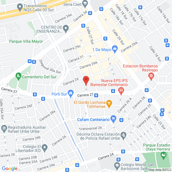 Mapa de Castro Y Rivera Consultores Ltda