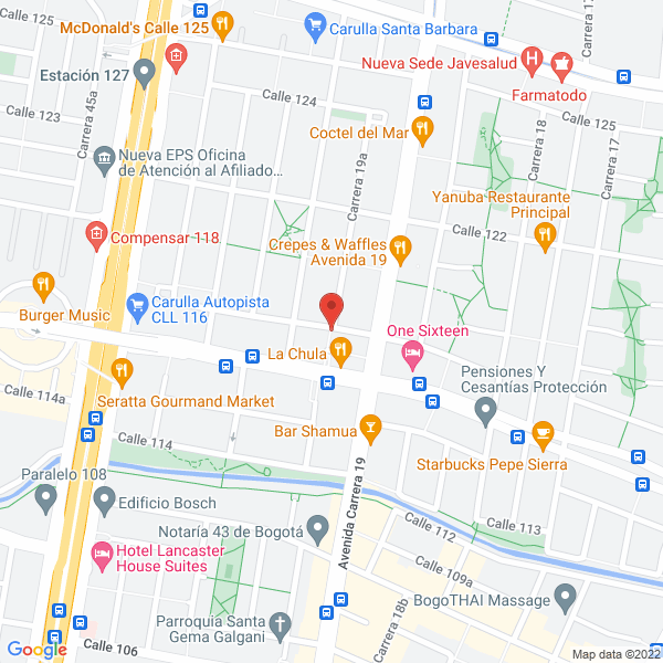 Mapa de Iglesia Centro Biblico Internacional Bogota