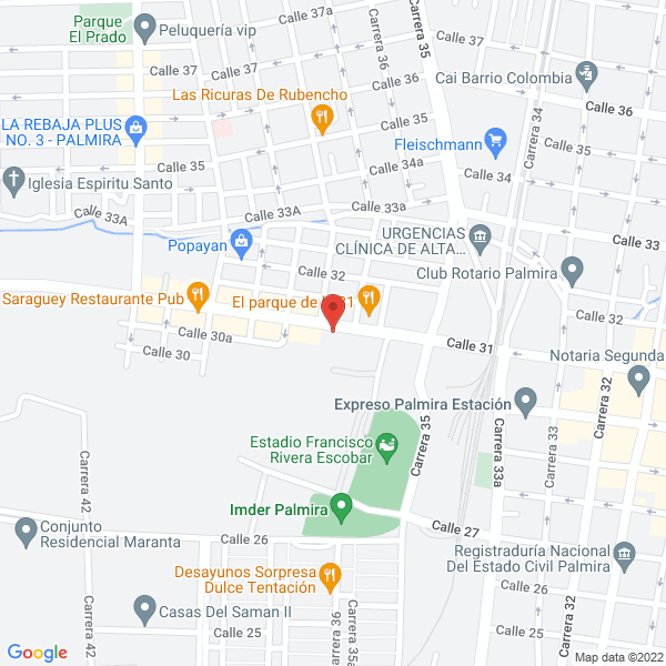 Map of Centro De Reconocimiento De Conductores Certivaloramos S.A.S.