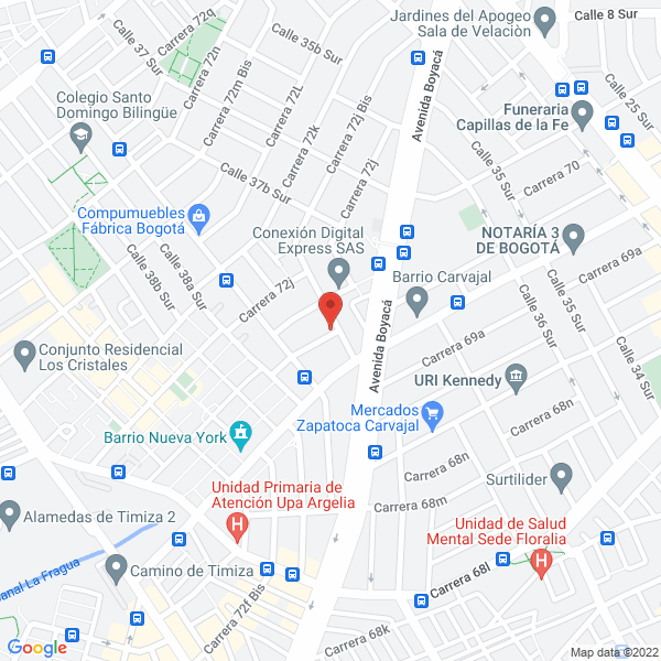 Mapa de Interased Internacional De Administracion Y Aseo Ltda