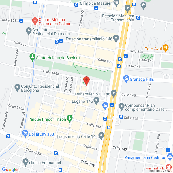 Mapa de Izac Comida Rapida