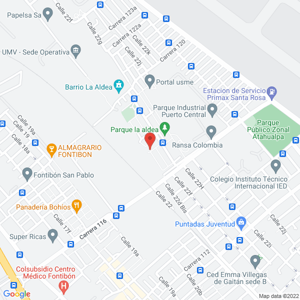 Mapa de Jardín Infantil Aldea