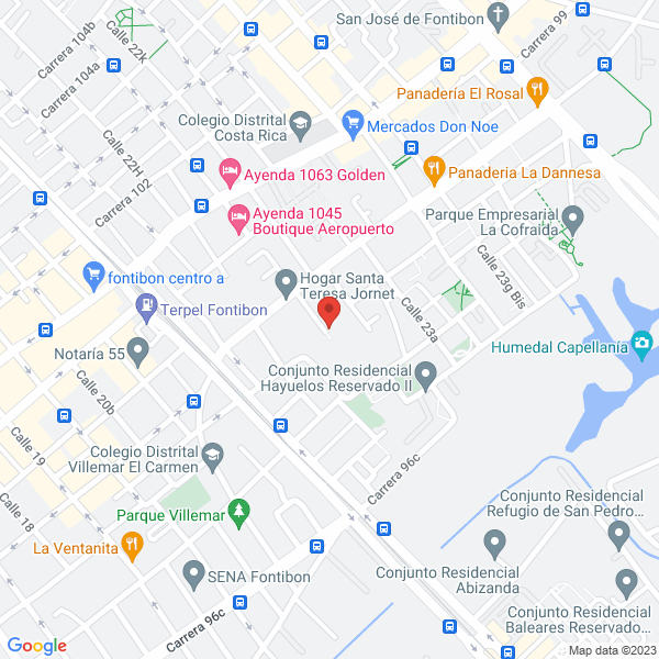Mapa de Jardin Infantil Colombianito