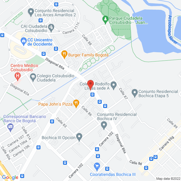 Mapa de La Estacion De La Pizza