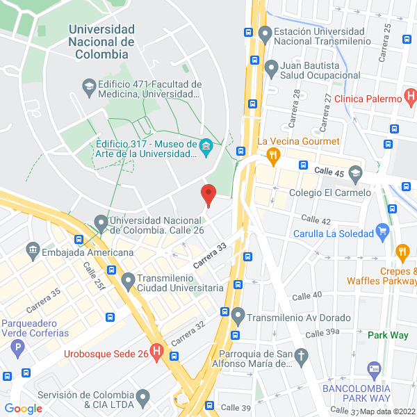 Mapa de Lonja Nacional De Avaluadores