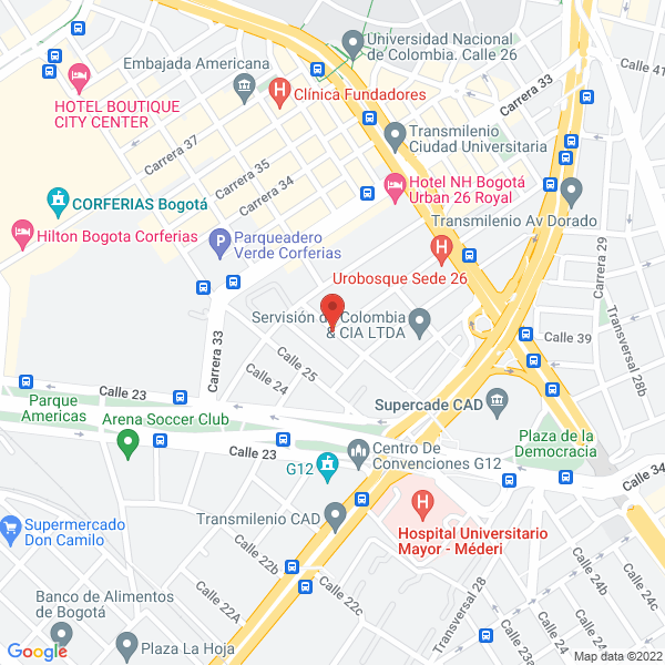 Mapa de Ltc E.U.