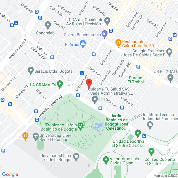 Mapa de M & J Representaciones