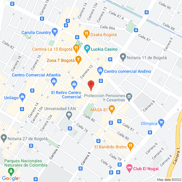 Mapa de Cinogy Andina S.A.S.