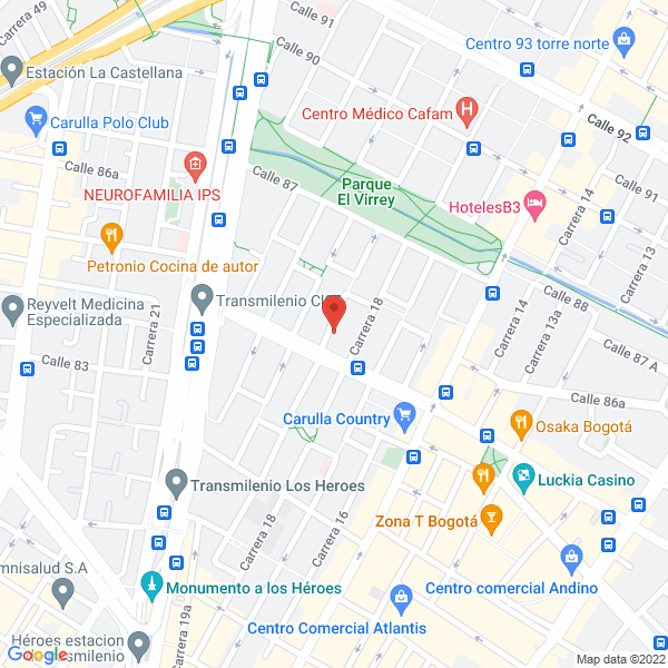 Mapa de Cirugía Estética Ramos S.A.S.
