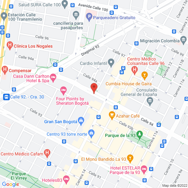 Mapa de Civiproyectos Ltda.