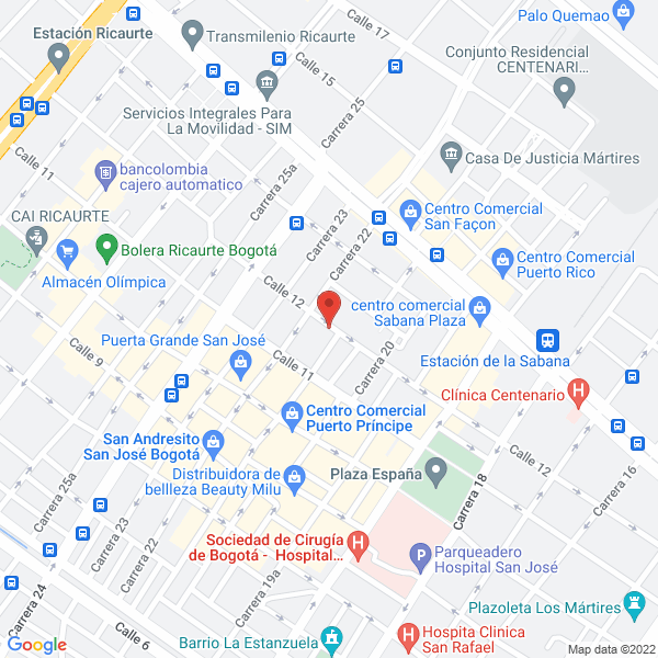 Mapa de Carrocerías Metálicas Varsa Ltda.