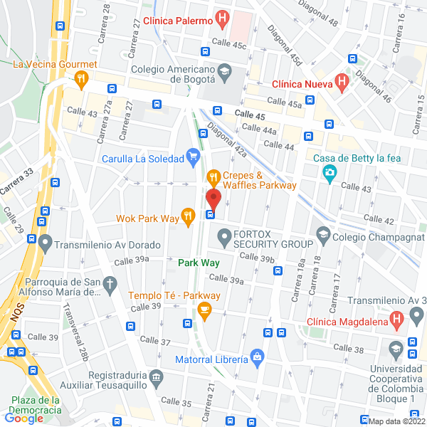 Mapa de Casa Amparo Madres Adolecentes