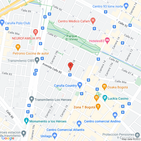Mapa de Castro Nieto Abogados