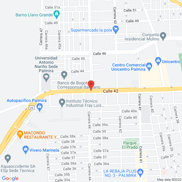 Map of Cat Del Sur S.A.