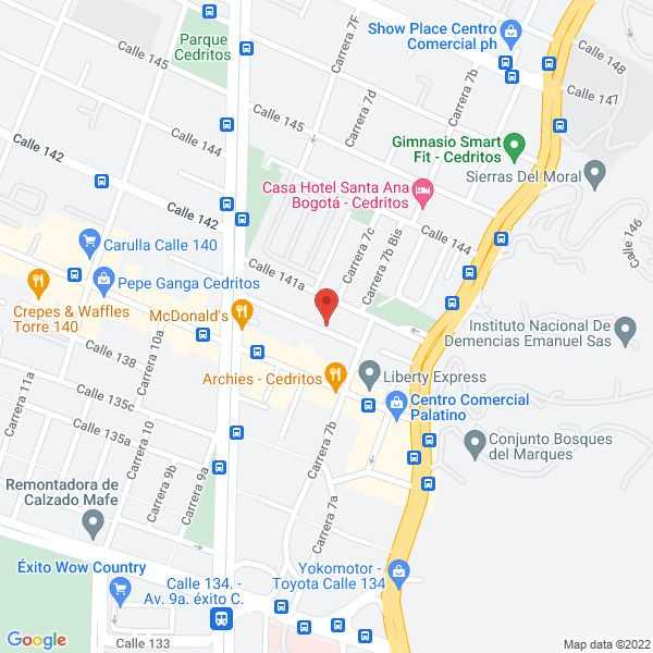 Mapa de Cics Instruments Colombo-Sueca