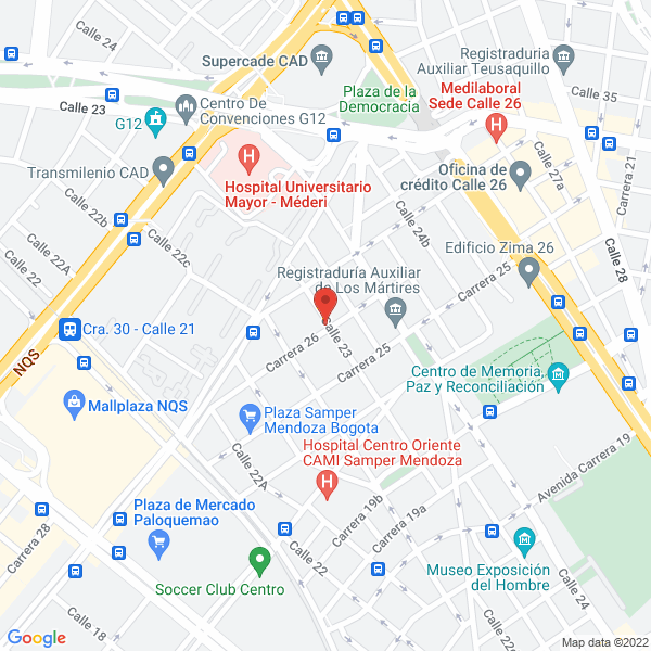 Mapa de City Pan