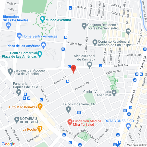 Mapa de Pet Y Solo Pet S.A.S.