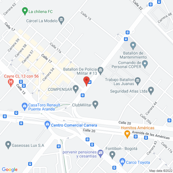 Mapa de Petroland S.A.S.