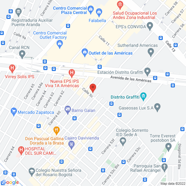 Mapa de Petroservice S.A.S.