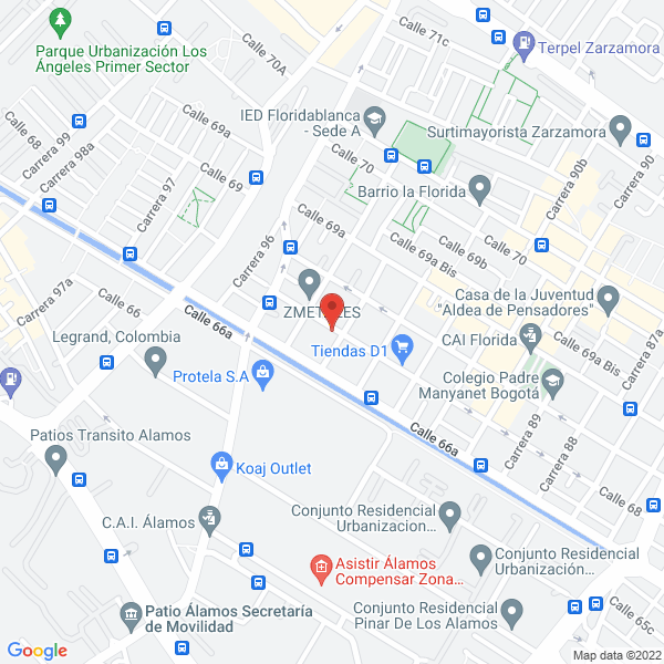 Mapa de Productora Y Comercializadora De Productos Quimicos Para Mantenimiento