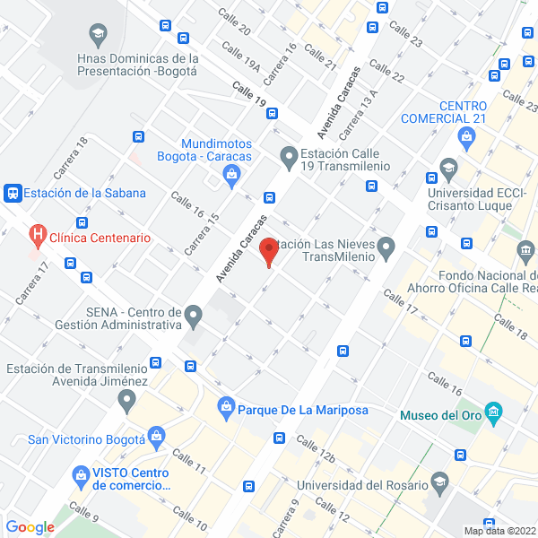 Mapa de Colombiana De Desempleados